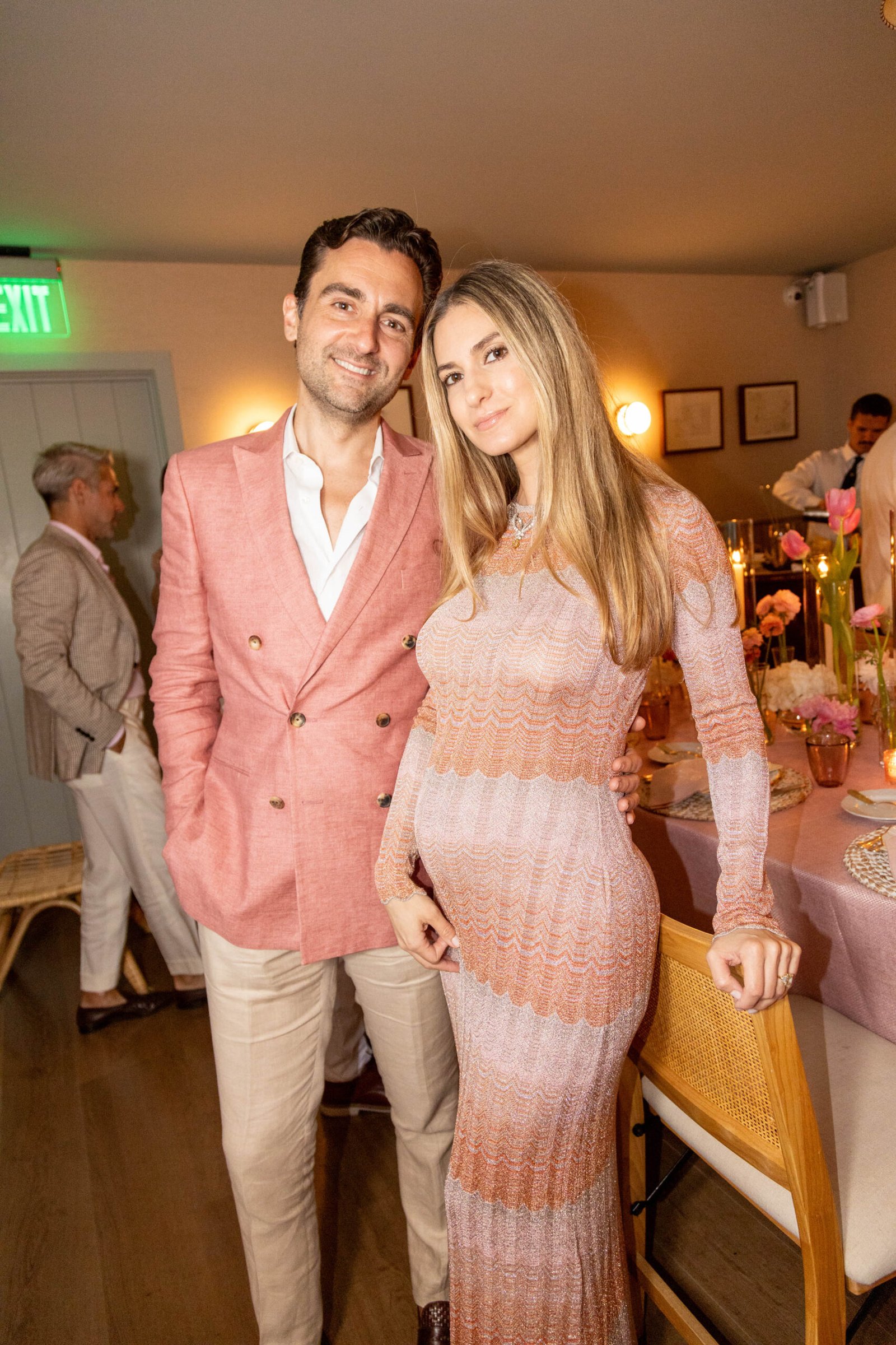 Couple by candlelight at an intimate evening dinner in South Florida