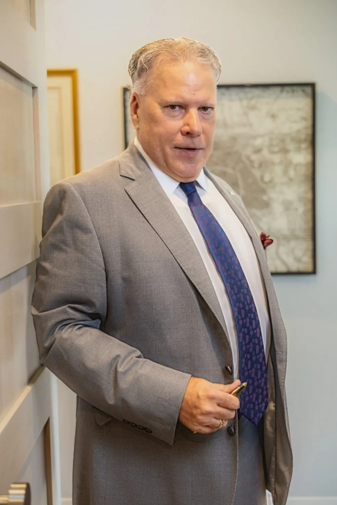 Attorney headshot in a law office, West Palm Beach